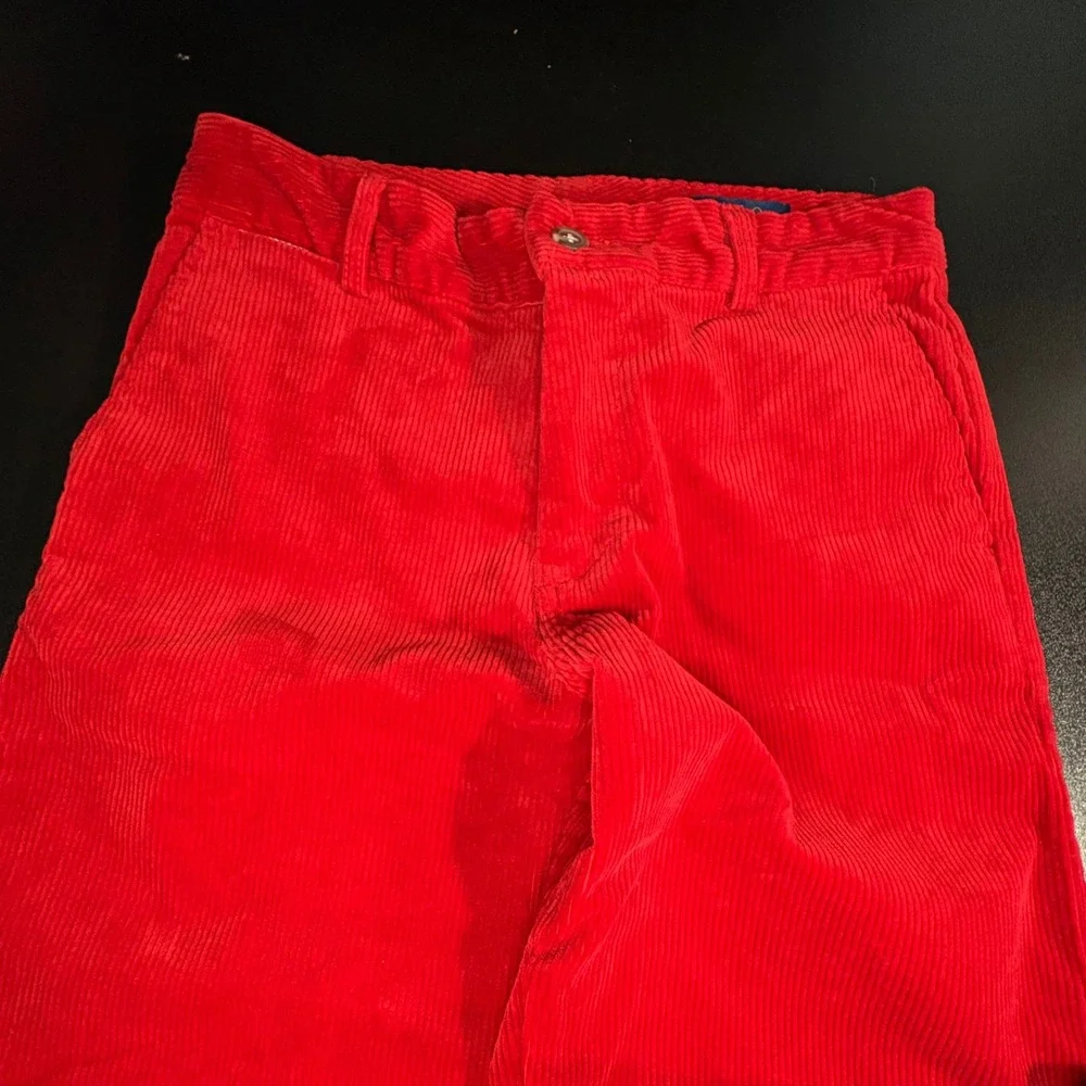 Polo‎ Ralph Lauren corduroy pants boys size 14 red Christmas festive - Picture 6 of 10